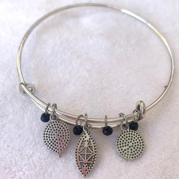 Boho Silver Elephant Charm Bracelet -Silver Finish, Expands 2”- 3.5” - Picture 3 of 3